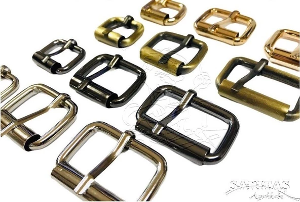 Makaralı Dilli Ayar Tokası 2 cm 2 Adet (Leathercraft, Deri Hobi) - 3