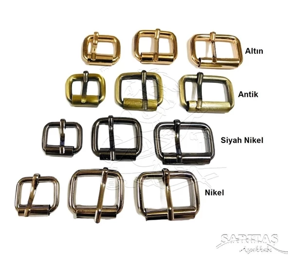 Makaralı Dilli Ayar Tokası 2 cm 2 Adet (Leathercraft, Deri Hobi) - 2