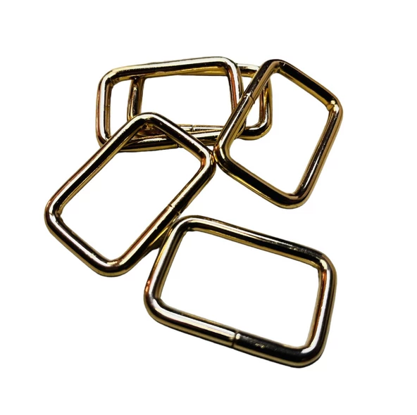 3 cm Kare Metal Halka, Çanta Sapı İçin Kare Halka 5 Adet - 2