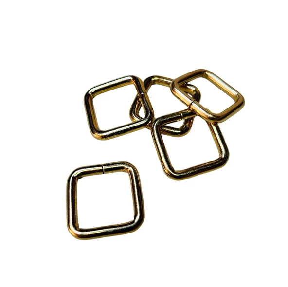 2 cm Kare Metal Halka, Çanta Sapı İçin Kare Halka 5 Adet - 2