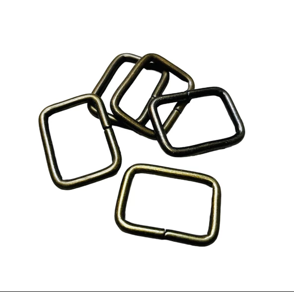 3 cm Kare Metal Halka, Çanta Sapı İçin Kare Halka 5 Adet - 3