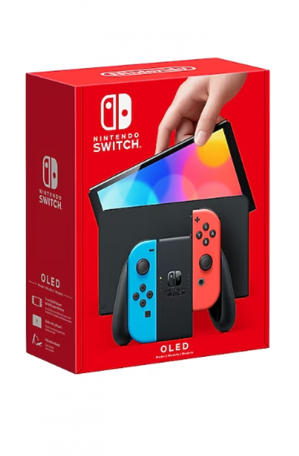 Nintendo Switch OLED Kırmızı-Mavi Oyun Konsolu