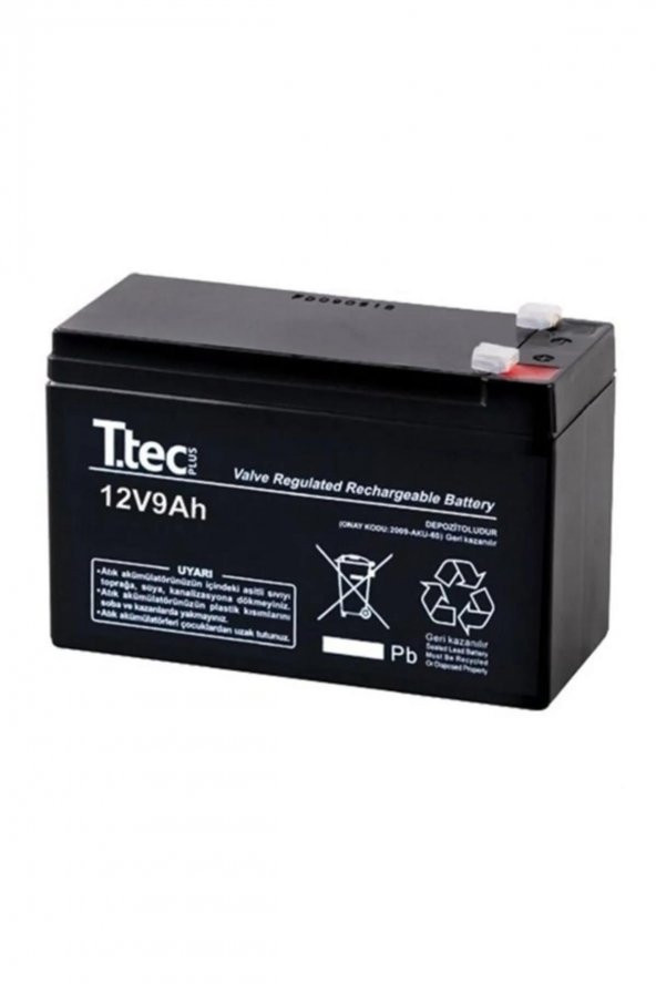 TTEC 12 VOLT - 9 AMPER AKÜ (150 X 65 X 90 MM)