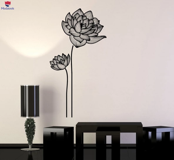 Oturma Odası, Yatak Odası Duvar Sticker Çiçekler Süs Bahçe Dekor Kız Odası Çıkartmaları Benzersiz Hediyelik ürün görseli