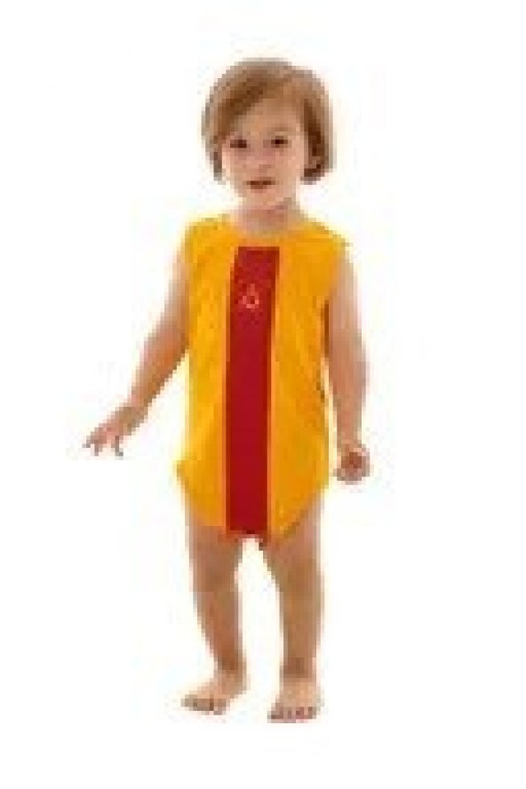 Galatasaray Lisanslı Parçalı Bebek Body - Sarı-Kırmızı - Resim 2