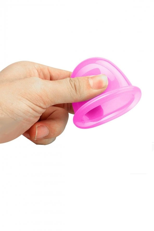 Silikon Masaj Kupası 5li Terapi Vakum Bardak Hacamat Anti Selülit Kas Gevşetici Seti - 2