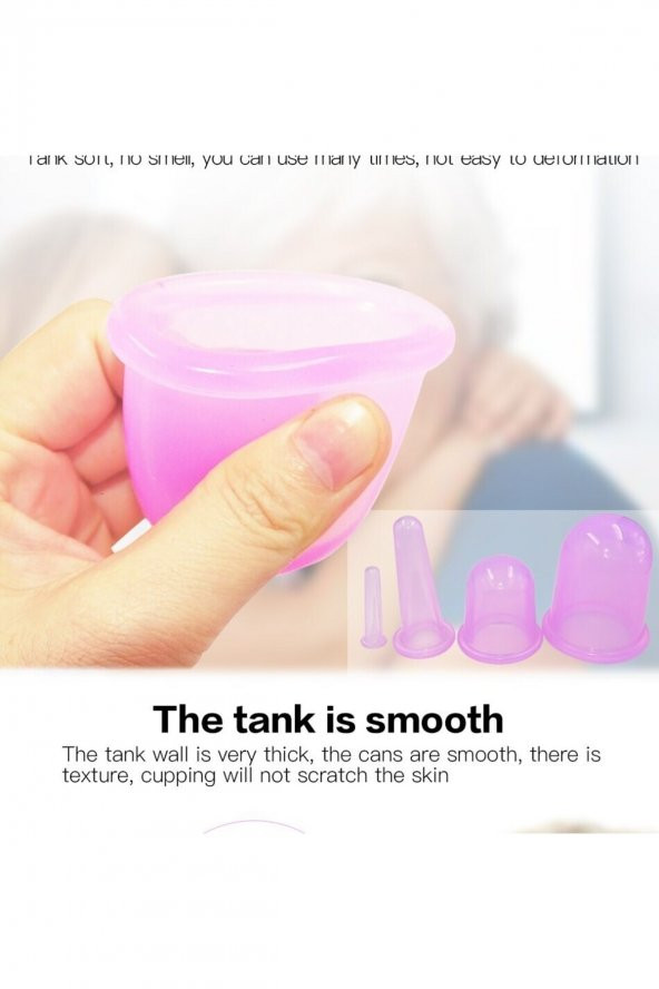 Silikon Masaj Kupası 5li Terapi Vakum Bardak Hacamat Anti Selülit Kas Gevşetici Seti - 9