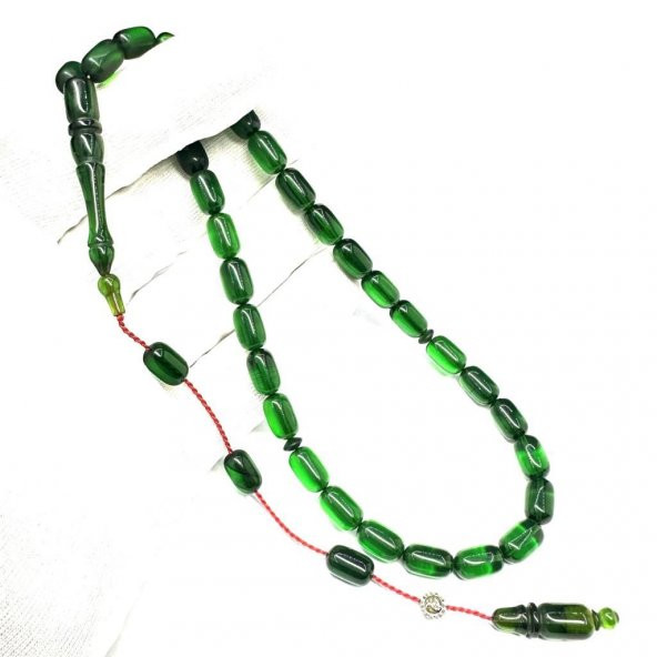 Usta İmzalı Sistemli Kapsül Model 7-11mm Ateş Sıkma Kehribar Tesbih