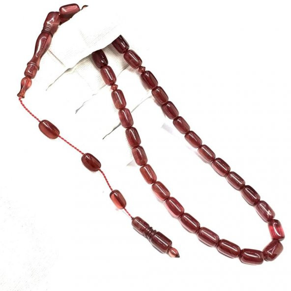 Sistemli Kapsül Model 8-12mm Ateş Sıkma Kehribar Tesbih