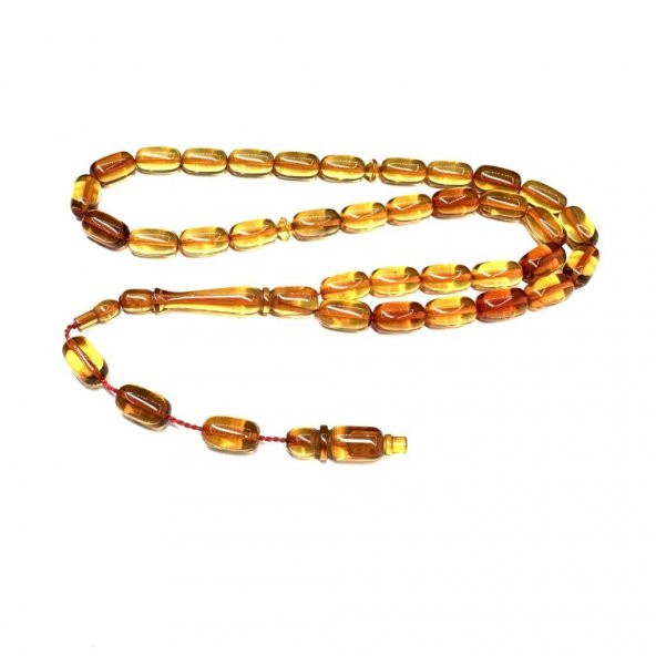 Sistemli Kapsül Model 7-11mm Ateş Sıkma Kehribar Tesbih - Resim 2