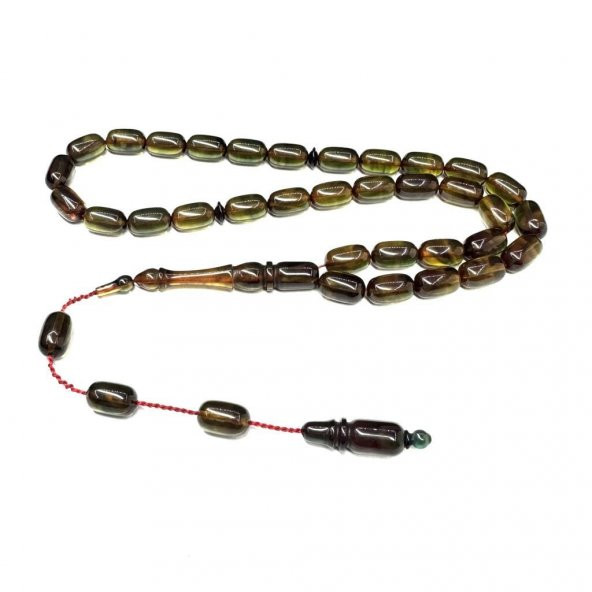 Usta İmzalı Sistemli Kapsül Model 7-11mm Ateş Sıkma Kehribar Tesbih - 2