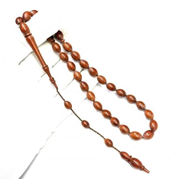 Paduk Ağacı 7-11mm Usta İşi Sistemli Beyzi Model Tesbih ürün görseli