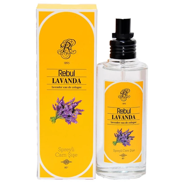 Rebul Lavanta Kolonyası Sprey 80 Derece 100ML Cam Şişe Lavanda