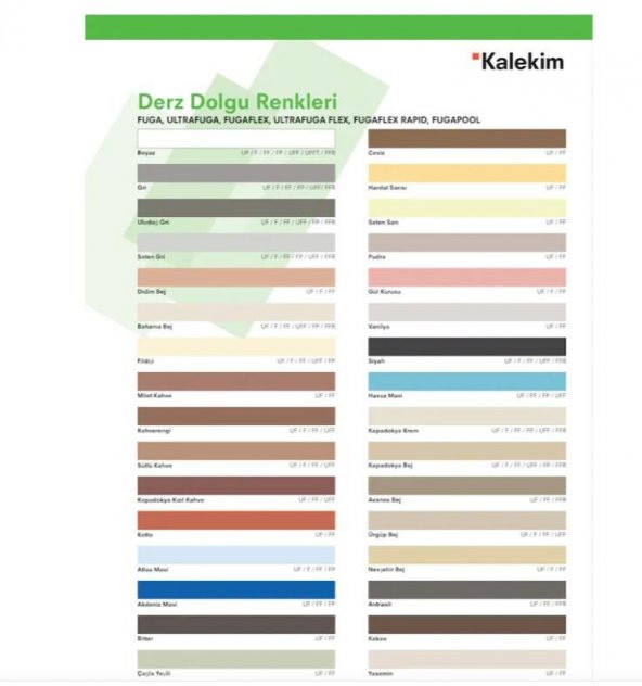 Kalekim 2212 Ultra Fuga Kapadokya Krem 5 Kg - Resim 2