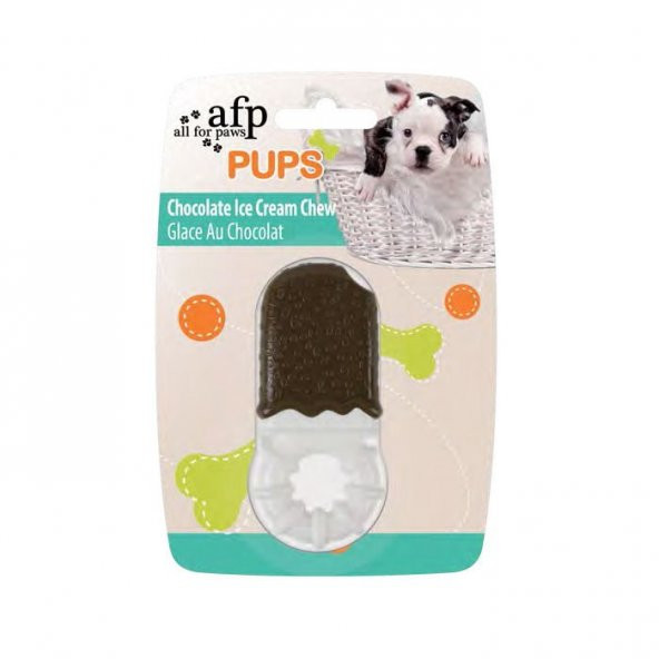 AFP Pups Dondurma Şeklinde Diş Kaşıyıcı 12x5,5x1x3 cm