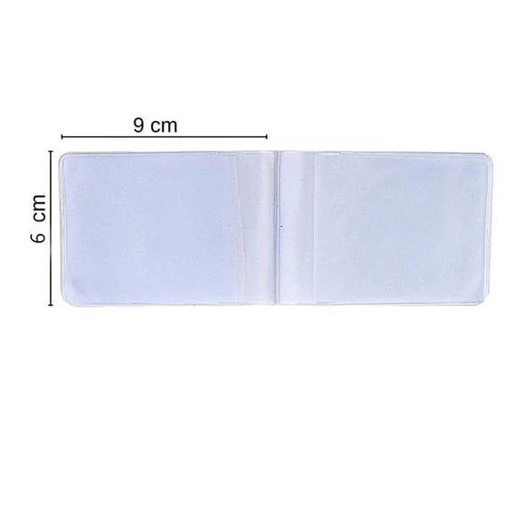 10 Adet Cüzdan İçi Plastik Kartlık  Deri El Aletleri - 9