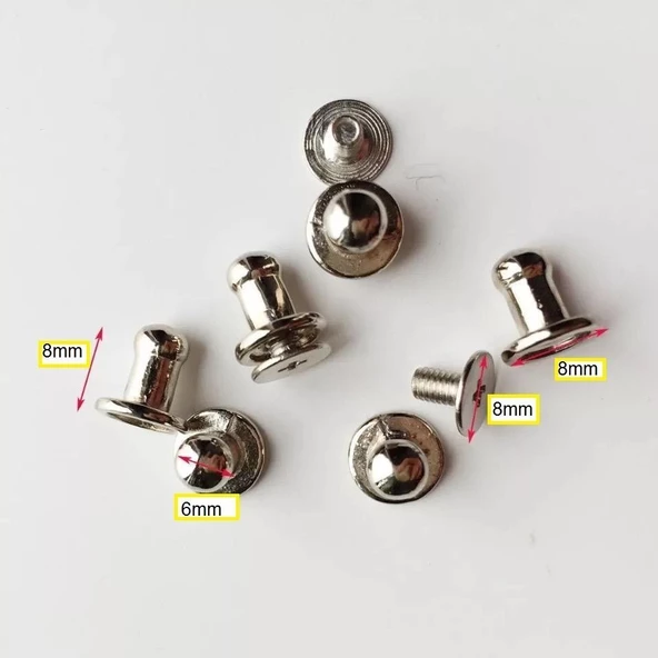 5 mm Vidalı Bekçi 5 Adet Zamak - 2