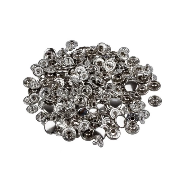 Metal Çıtçıt 61 no Alfa 10 Adet (Leathercraft, Deri Hobi) - 6