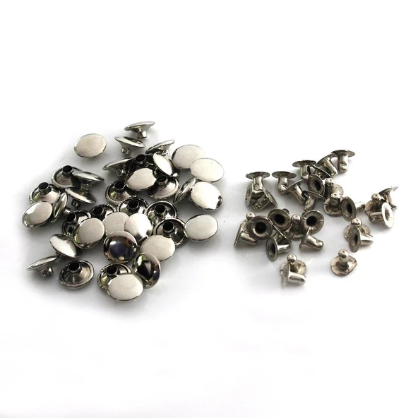 Perçin Rivet 33 no 7mm 50 Takım (Leathercraft, Deri Hobi) - 8