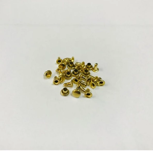 Perçin Rivet 00 no 4mm 50 Adet - Leathercraft Deri Hobi Ürünleri - 8
