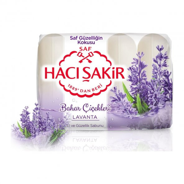 Hacı Şakir Güzellik Sabunu Lavanta 4 Adet x 70 gr