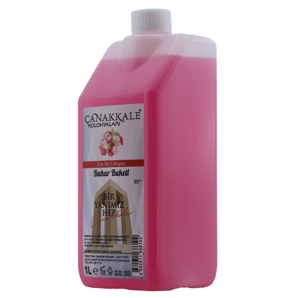 Buket Kolonyası - 1 Litre -(BİDON) Korumalı Kapak - Yeni Model