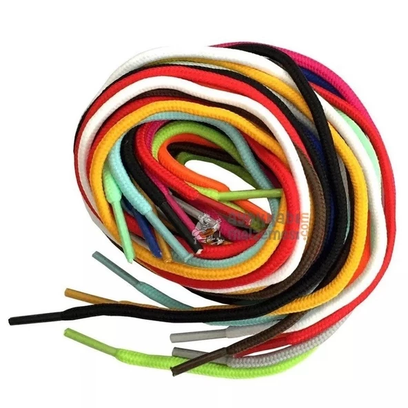 Polyester İp Ayakkabı Bağı Yuvarlak K300-K500 70cm 1 Çift - 2