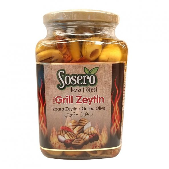 Sosero Gril Zeytin 1 Kg Cam