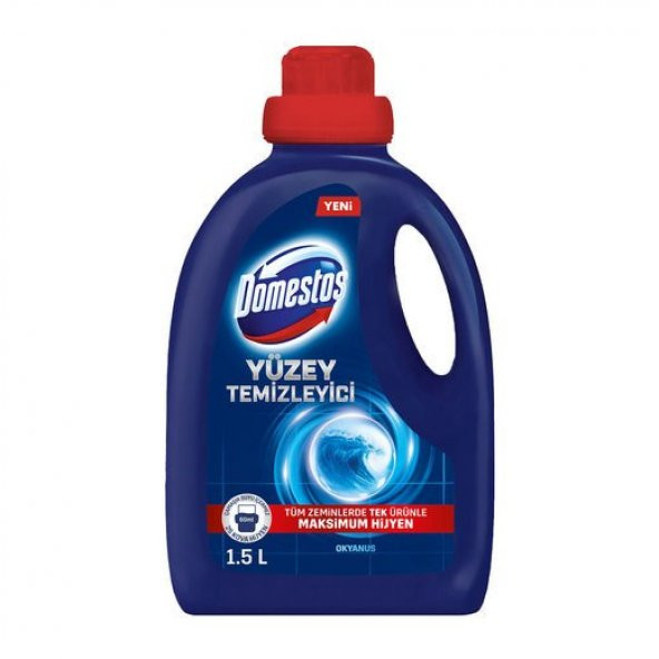 Domestos Yüzey Temizleyici Okyanus Maksimum Hijyen Tüm Yüzeyler için Yüzey Temizleyici 1500 ML