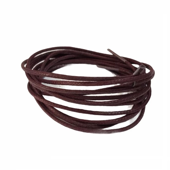 Yuvarlak Mumlu Ayakkabı Bağı 2mm K901 120cm 1 Çift - 6