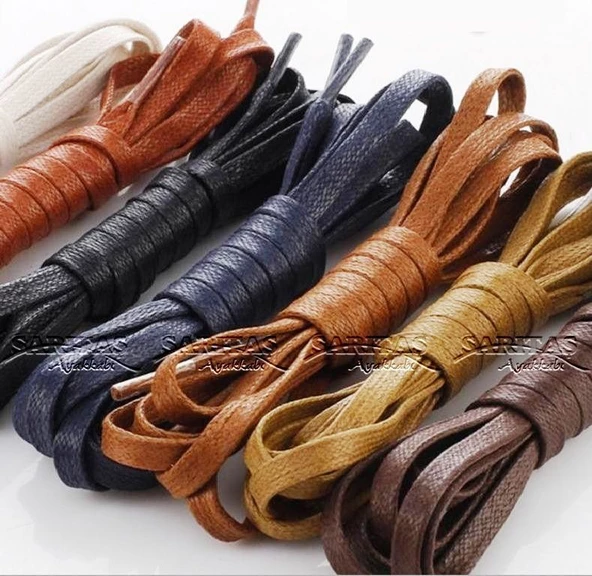 Yassı Mumlu Pamuklu Ayakkabı Bağı K918 150cm 1 Çift - 4