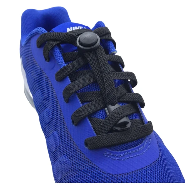 SRTfootcare PLY Elastik Yassı Akıllı Kilitli Bağcık 100cm 1 Çift - 3