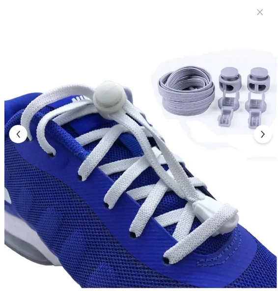 SRTfootcare PLY Elastik Yassı Akıllı Kilitli Bağcık 100cm 1 Çift - 4