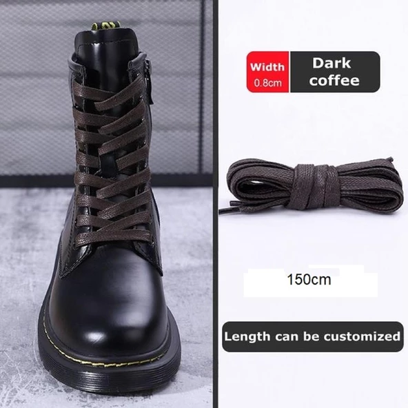 Yassı Mumlu Pamuklu Ayakkabı Bağı K918 150cm 1 Çift - 12