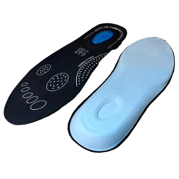 SRTfootcare Air Confort Topuk Dikeni Jel Takviyeli Fusped Ortopedik Deri Taban 1 Çift - 2