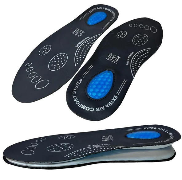 SRTfootcare Air Confort Topuk Dikeni Jel Takviyeli Fusped Ortopedik Deri Taban 1 Çift - 11