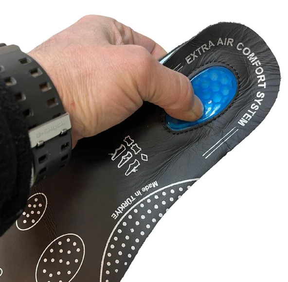 SRTfootcare Air Confort Topuk Dikeni Jel Takviyeli Fusped Ortopedik Deri Taban 1 Çift - 10