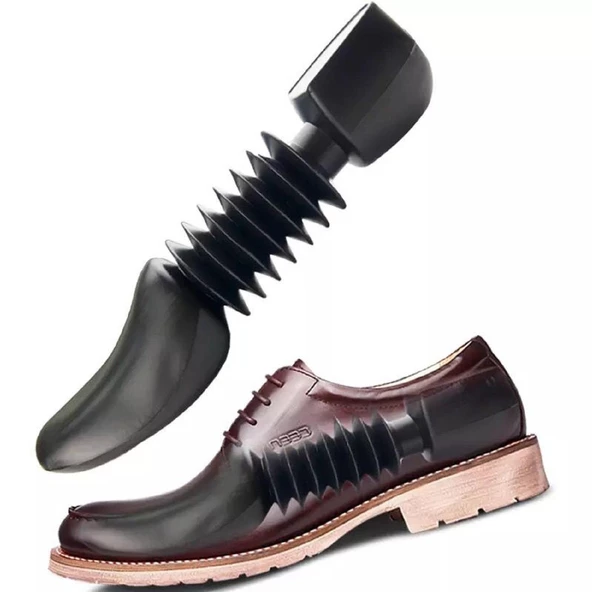 TOPTAN Comfy Plastik Körüklü Ayakkabı Kalıbı Erkek Beden 10 Çift Siyah - 3