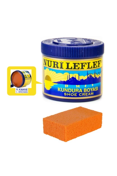 LEFLEF Kundura Boyası 200 ml  + KAUÇUK SÜNGER - 6