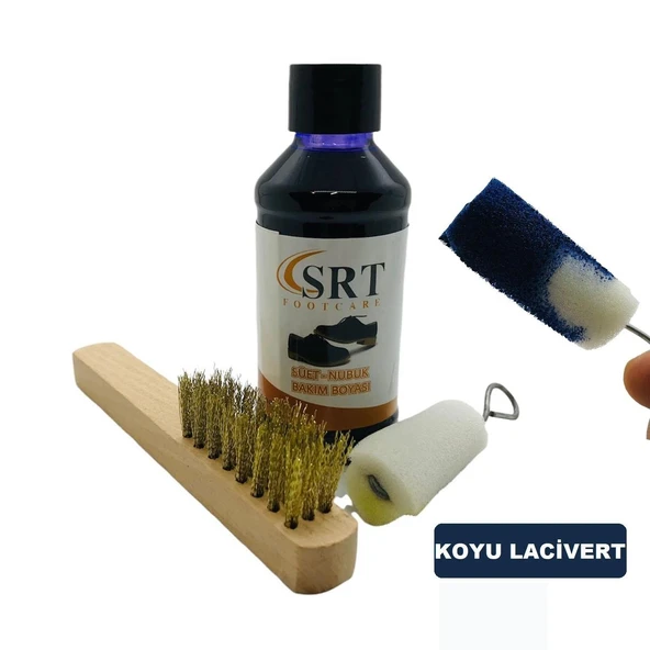 SRTfootcare Süet Nubuk Ayakkabı Bakım Boyası 110 Gr ve Süet Temizleme Tel Fırça - 8