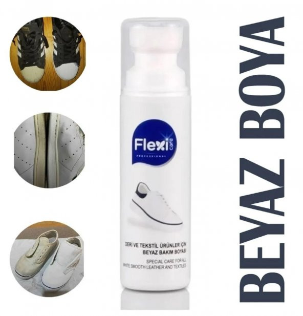 Flexi Spor Beyaz Deri Ve Kumaş Ayakkabı Boyası 75 ml 1 Adet