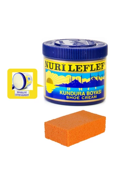 LEFLEF Kundura Boyası 200 ml  + KAUÇUK SÜNGER - 4
