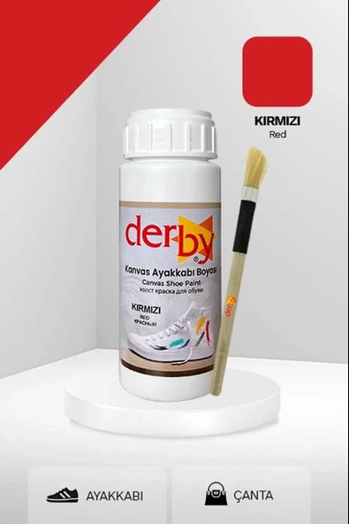 Derby Kanvas - Bez / Kumaş Ayakkabı Boyası 100 ml - ve Uygulama Fırçası