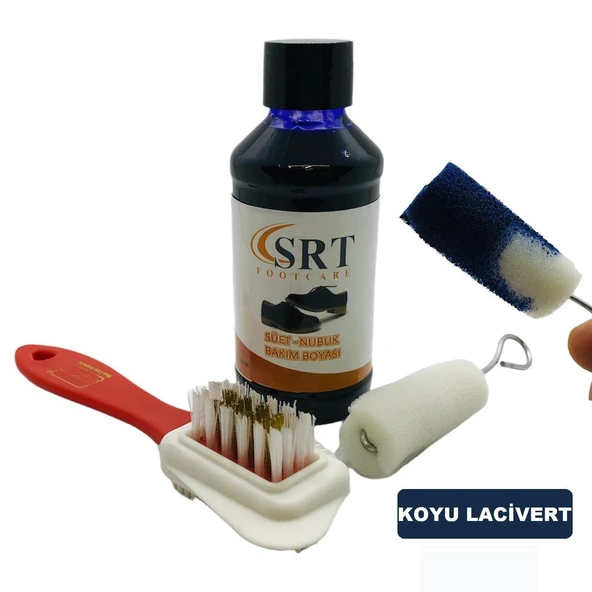SRTfootcare Süet Nubuk Ayakkabı Bakım Boyası 110 Gr ve 4 Yönlü Temizleme Fırçası - 10