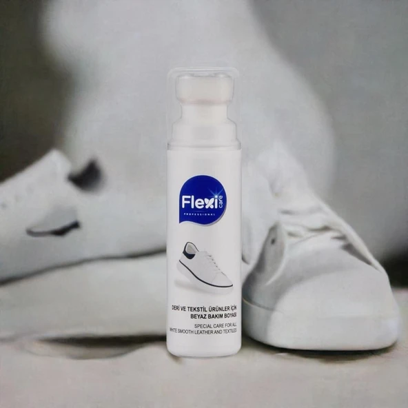 Flexi Spor Beyaz Deri Ve Kumaş Ayakkabı Boyası 75 ml 1 Adet ürün görseli