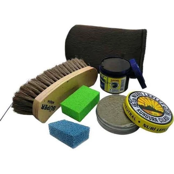 Nuri Leflef Ayakkabı Bakım Seti Ekstra 6 Parça - 7