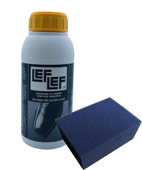 Leflef Son Kat Parlatıcı (Deri Sütü) 500 ml ve Siyah Sünger 1 Adet - 3