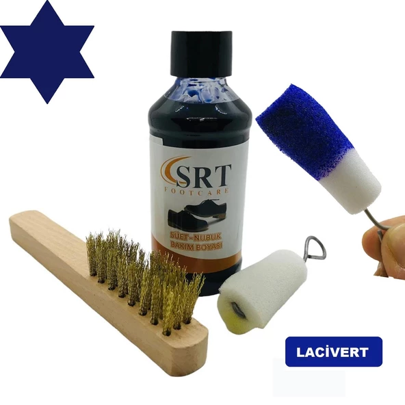 SRTfootcare Süet Nubuk Ayakkabı Bakım Boyası 110 Gr ve Süet Temizleme Tel Fırça - 9