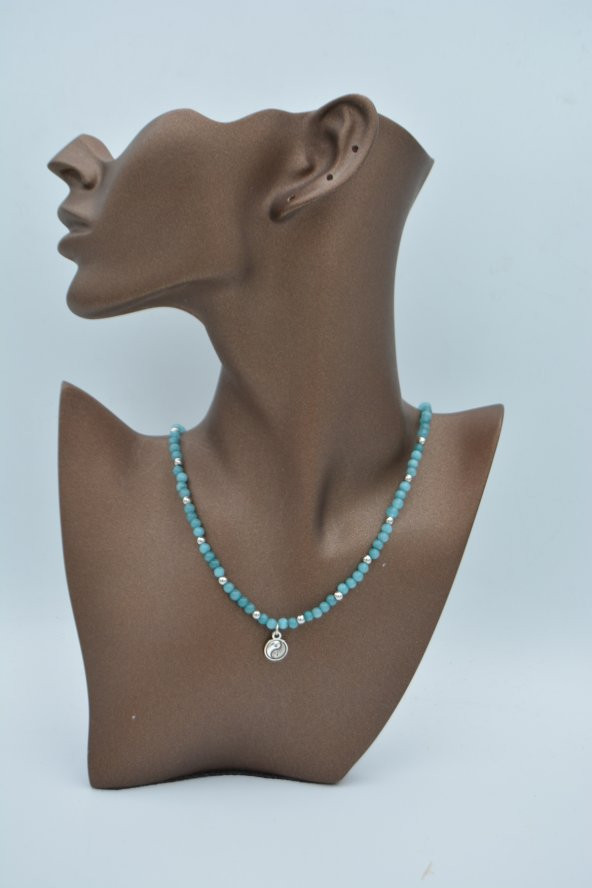 STONEAGE Ceyt Taşlı YinYang Kolye Doğal Taş - Resim 4