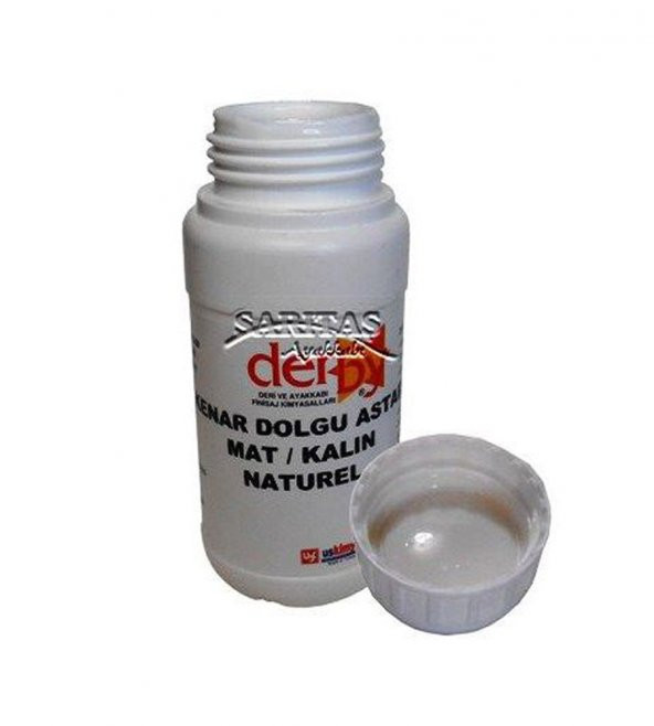 Derby Deri Kenar Boyası Dolgu Astarı Mat Kalın 100 ml (Leathercraft, Deri Hobi)